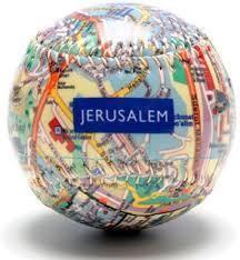 Jerusalem City Map Baseball